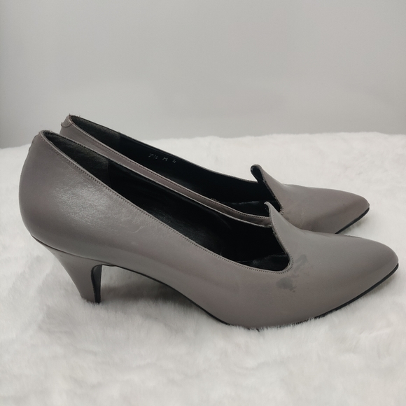 Vintage 80s Gray Heels by Jazz sz 7.5 - Picture 4 of 9